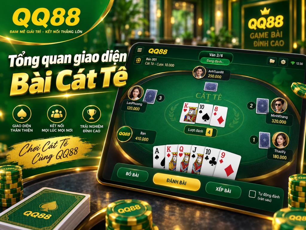 Tổng quan giao diện Bài Cát Tê QQ88