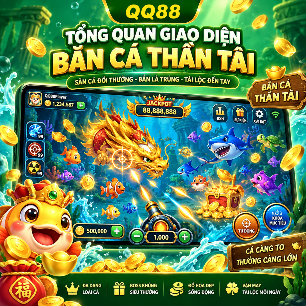 Tổng quan giao diện Bắn Cá Thần Tài