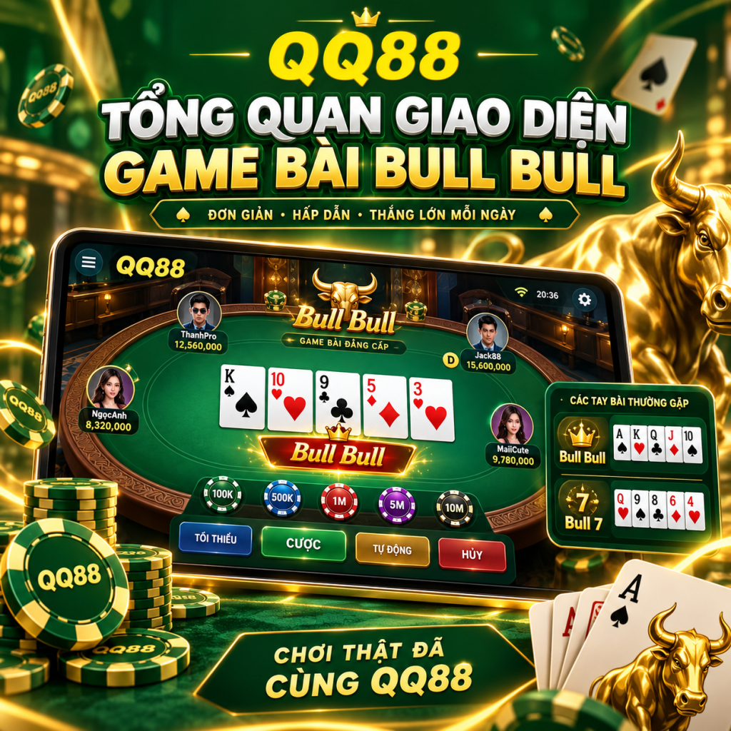 Tổng quan giao diện game bài Bull Bull