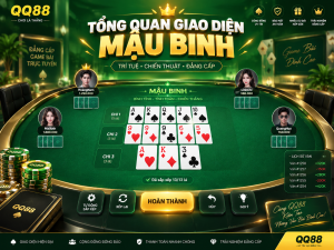 Tổng quan giao diện Mậu Binh QQ88
