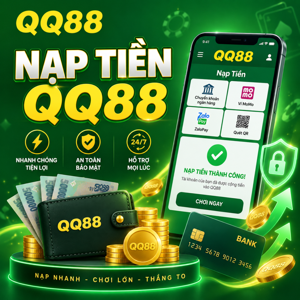Tổng quan giao diện nạp tiền QQ88