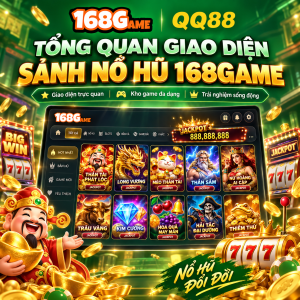 Tổng quan giao diện sảnh Nổ Hũ 168Game