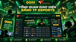 Tổng quan giao diện sảnh TF Esports