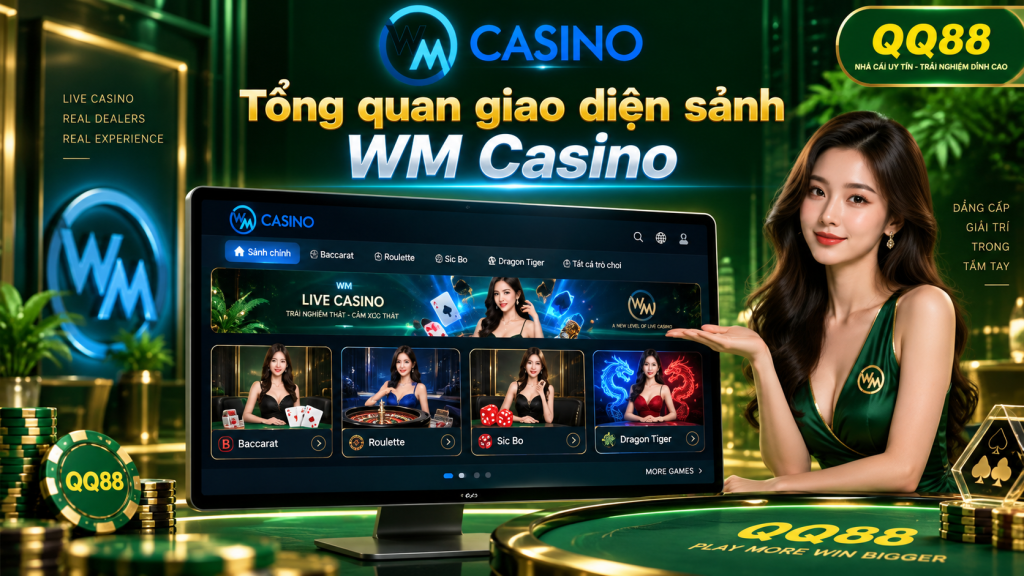 Tổng quan giao diện sảnh WM Casino tại nhà cái QQ88